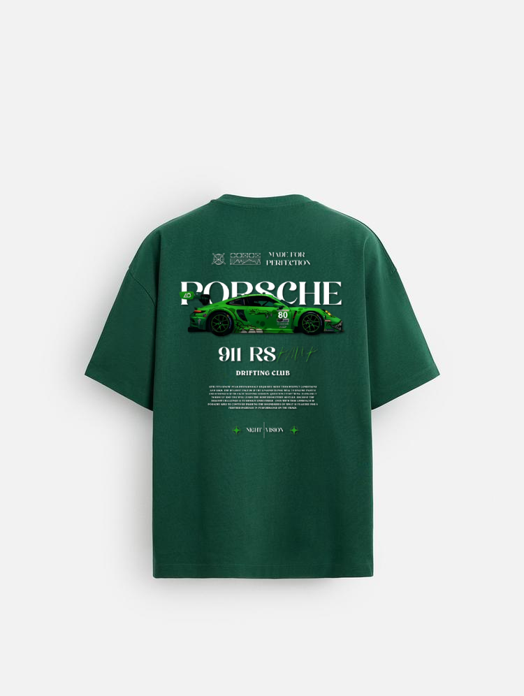 GREEN OVERSIZED 911 T SHIRT