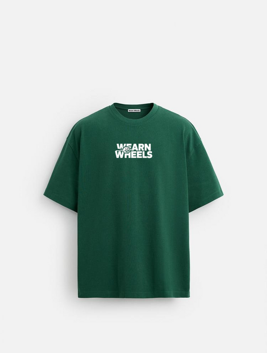 GREEN OVERSIZED 911 T SHIRT