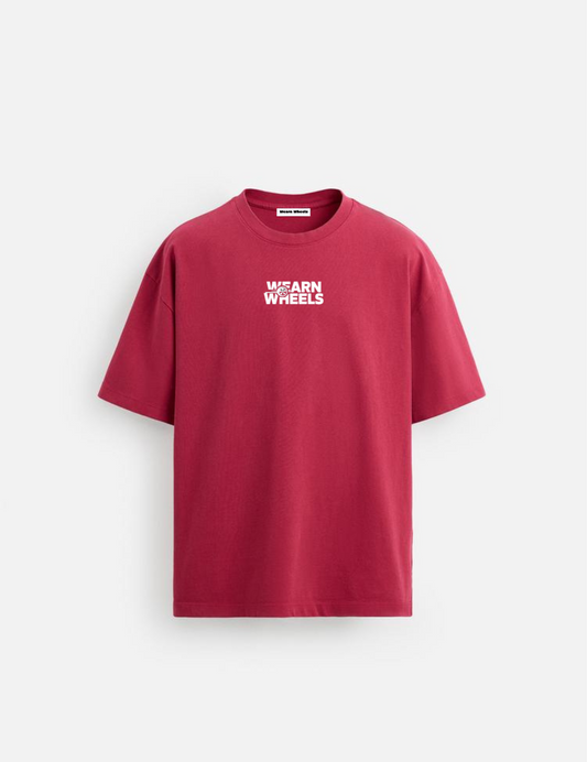 RED OVERSIZED BUGGATI VEYRON TEE
