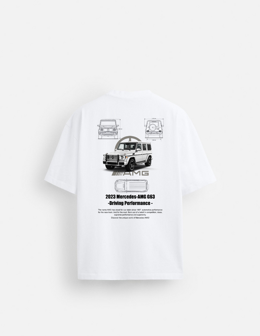 WHITE OVERSIZED G WAGON TEE